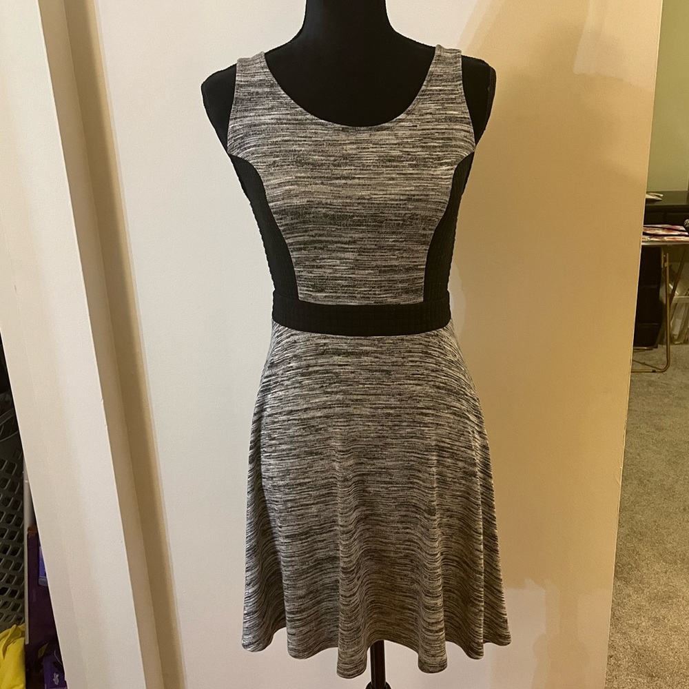 Target Xhilaration Black and Gray Mini Dress Medium